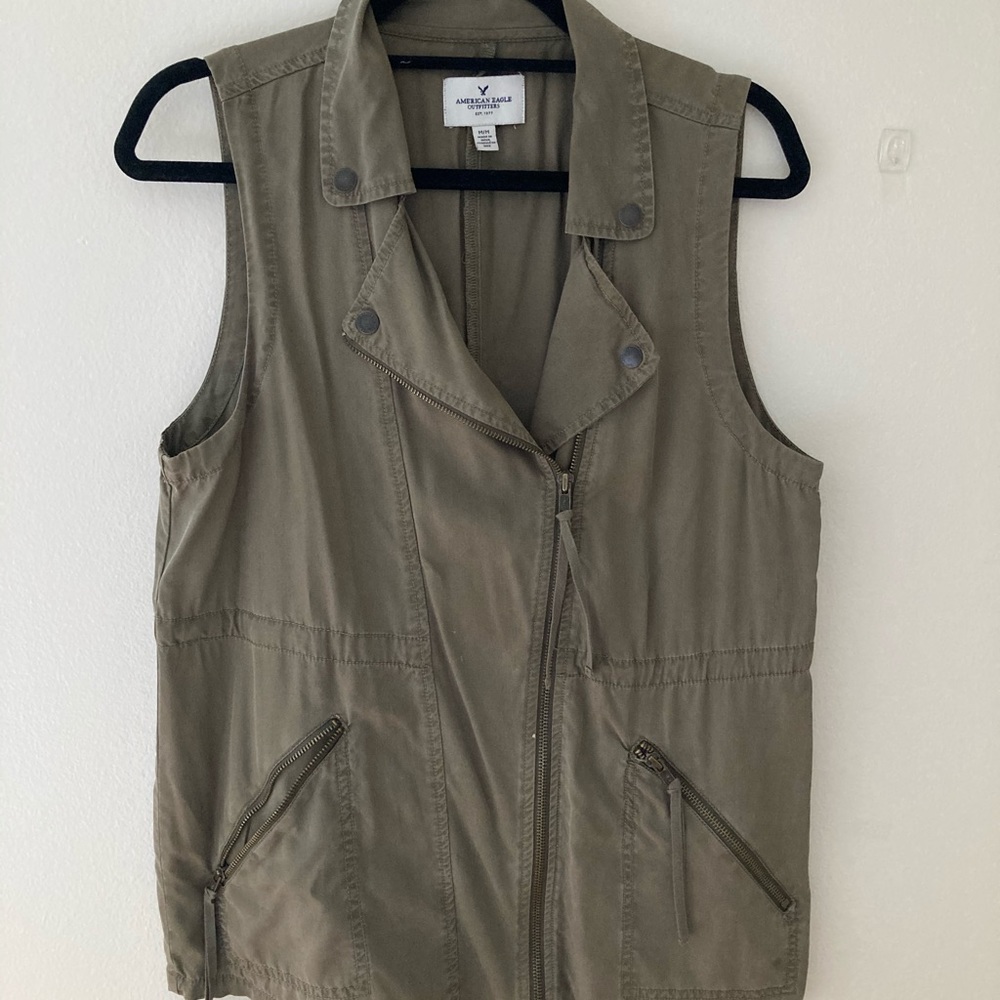 army green vest